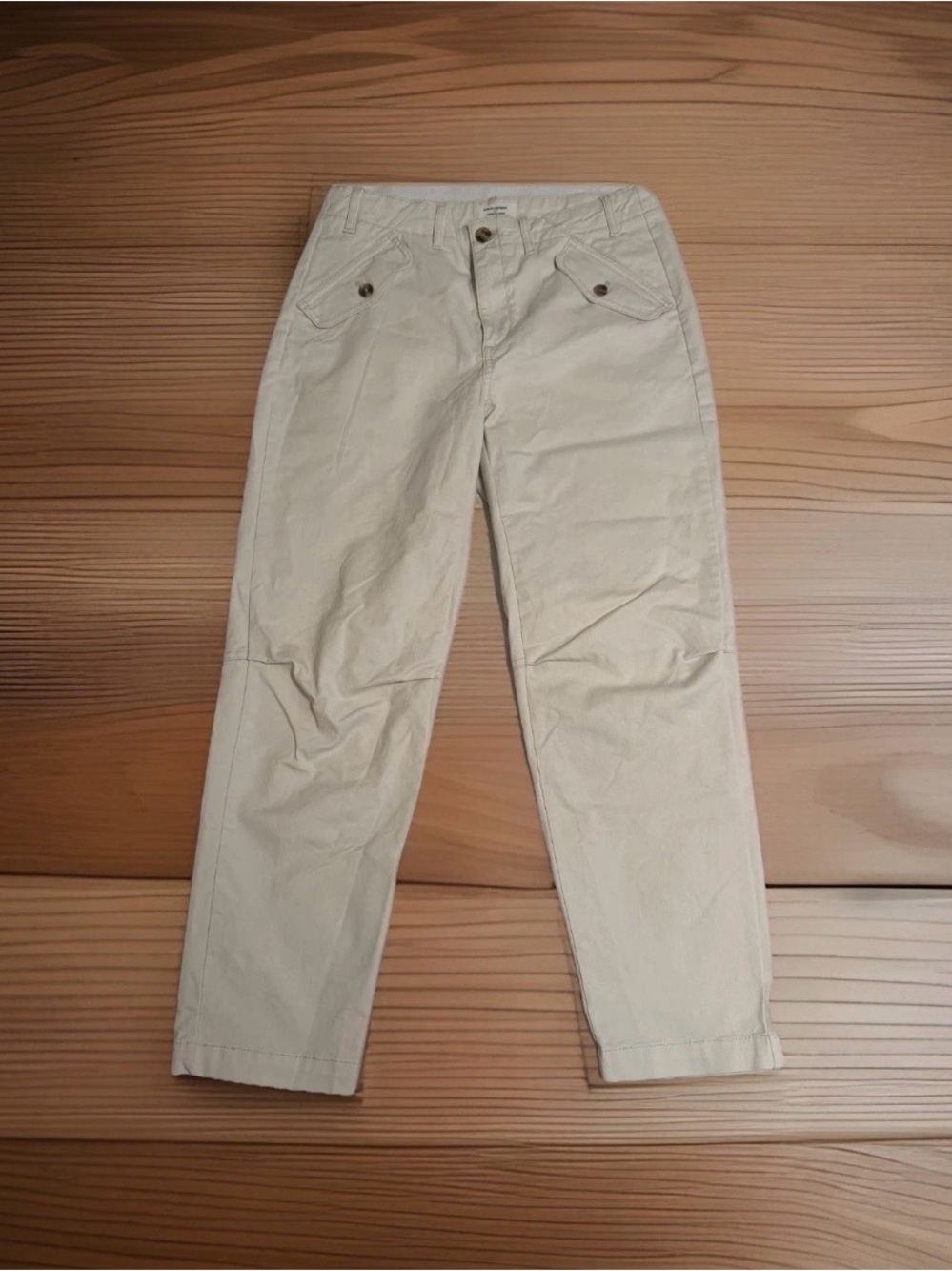 Banana Republic Pants Womens 6 White Authentic Chino Organic Cotton Stretch